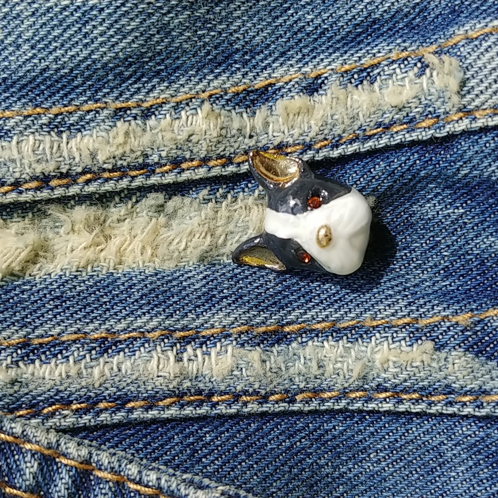 French bulldog/Boston Terrier enamel pin NWT 2/$30